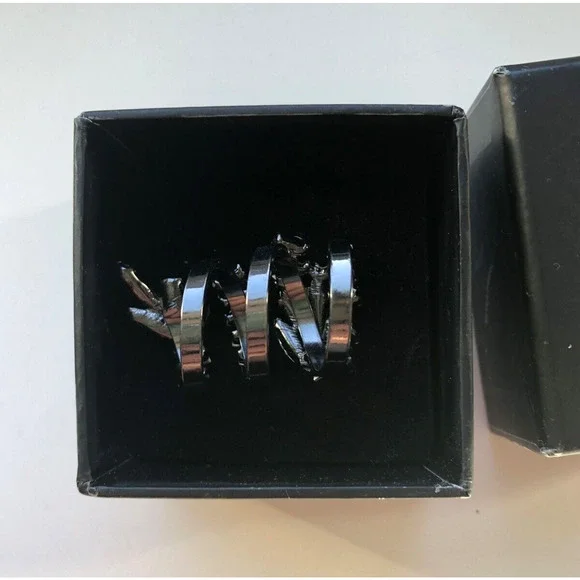 NIB NEW Erickson Beamon Ring Wrap Rhinestone Ring Size 7 - Picture 6 of 10